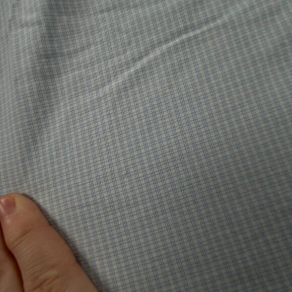 Brooks Brothers Non Iron Button Up Shirt Cotton Men 16.5 35 Madison Blue Check - Picture 14 of 16